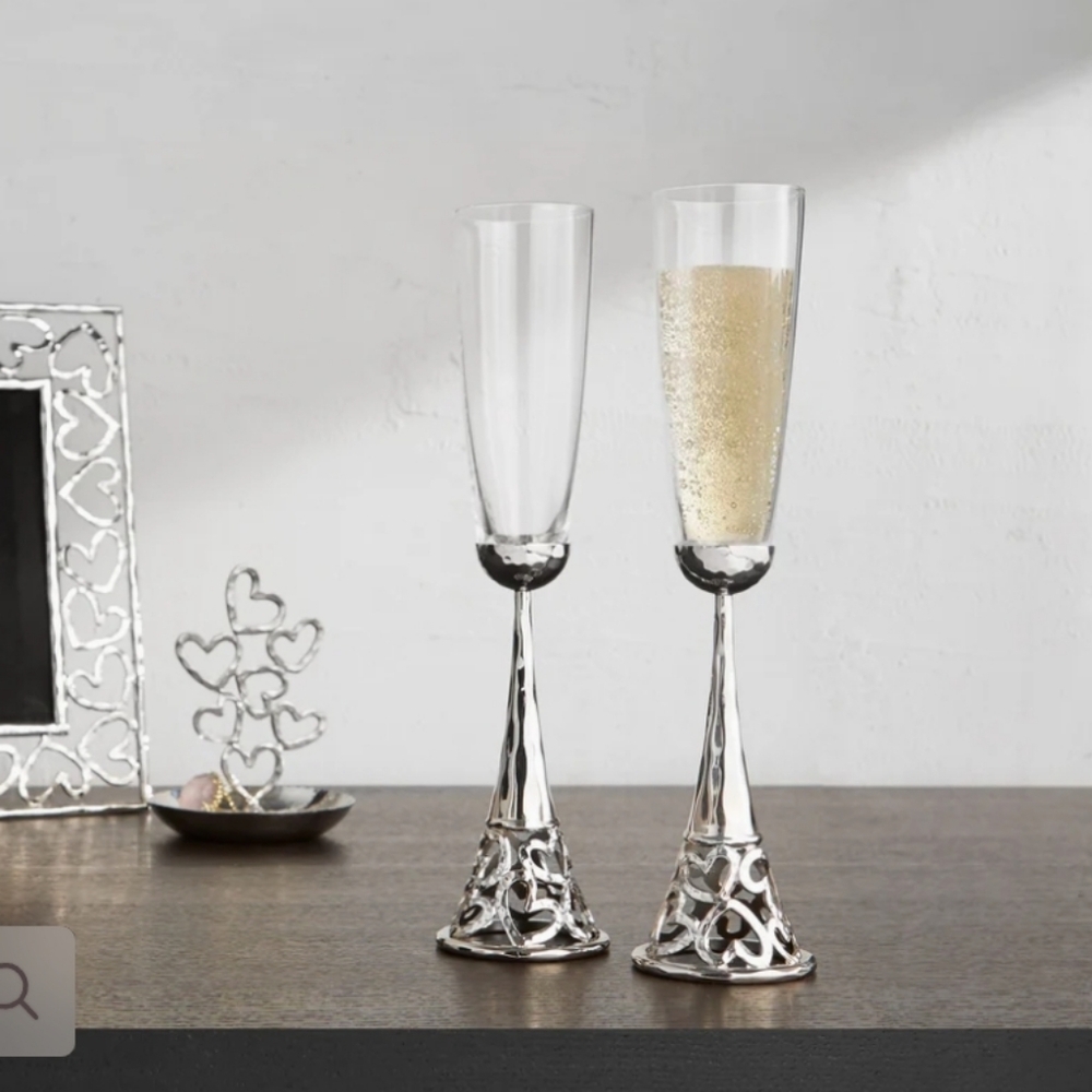 Michael Aram Heart Toasting Flute Set
